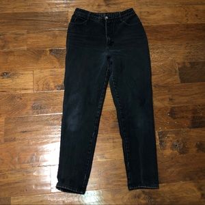 black vintage straight leg jean